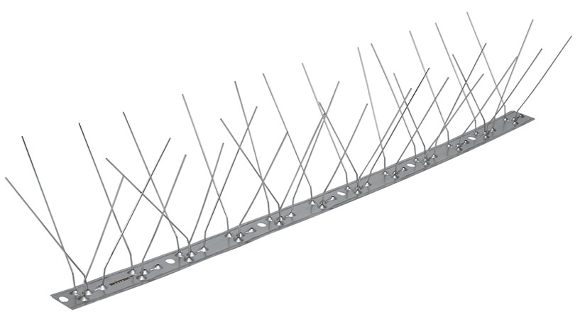 Полностью металлические противоприсадные шипы от птиц 