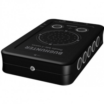 Подавитель микрофонов, подслушивающих устройств и диктофонов "BugHunter DAudio bda-3 Voices" с 7 УЗ-излучателями и акустическим глушителем Подавитель микрофонов, подслушивающих устройств и диктофонов "BugHunter DAudio bda-3 Voices" с 7 УЗ-излучателями и акустическим глушителем