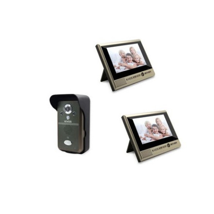 Беспроводной видеодомофон "KiVOS" с двумя мониторами